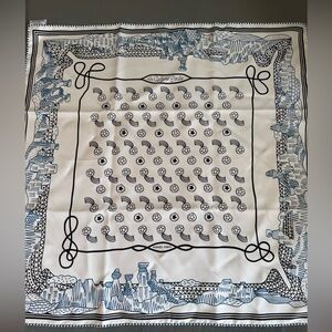 Les Canyons Etoiles bandana 55- black, white with blue details